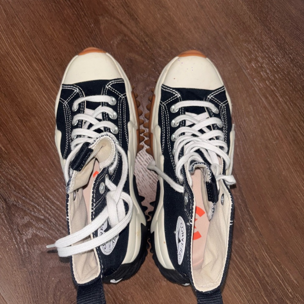 Converse High-Top Sneakers - Black and Cream - Picture 4 of 6